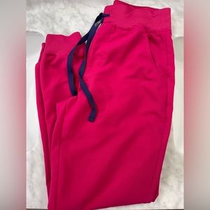 Figs high waisted Zamora jogger size XS petite ultra rose